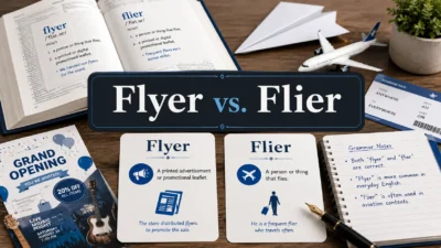 Flyer vs. Flier What's the Difference and Which Is Correct