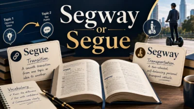 Segway or Segue Which Word Is Correct