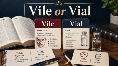 Vile or Vial Meaning, Difference, Examples & Correct Usage