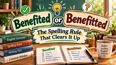 Benefited or Benefitted The Spelling Rule That Clears It Up