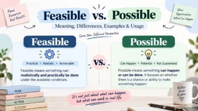 Feasible vs Possible Meaning, Differences, Examples & Usage