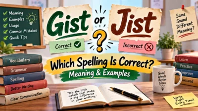 Gist or Jist Which Spelling Is Correct Meaning & Examples