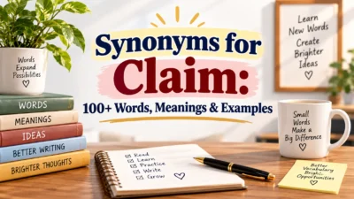 Synonyms for Claim 100+ Words, Meanings & Examples 📚