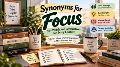 Synonyms for Focus 60+ Words and Alternatives for Every Context