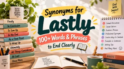 Synonyms for Lastly 100+ Words & Phrases to End Clearly 📚
