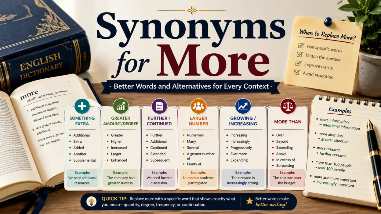 Synonyms for More Words and Alternatives for Every Context