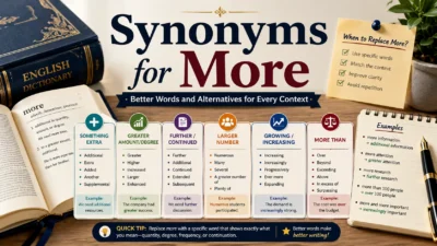 Synonyms for More Words and Alternatives for Every Context