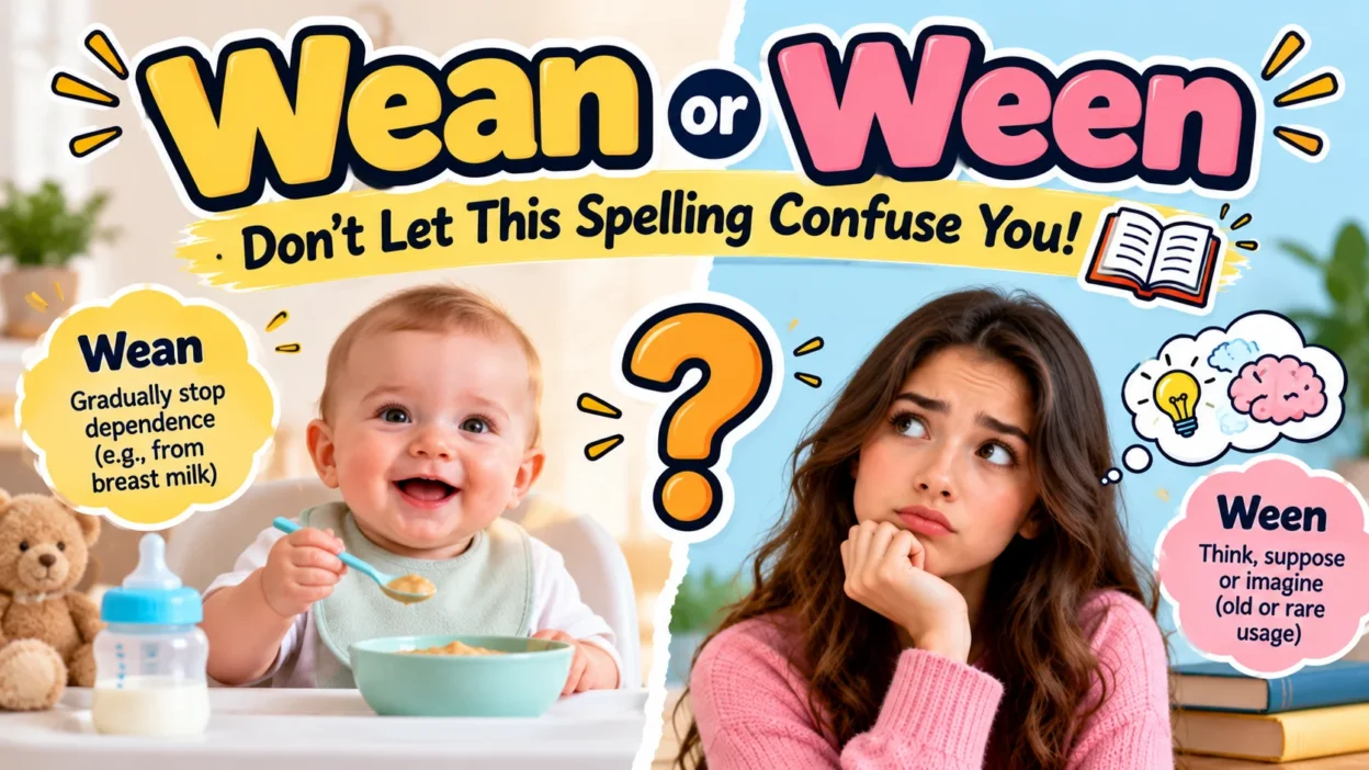 Wean or Ween Don't Let This Spelling Confuse You! 📚