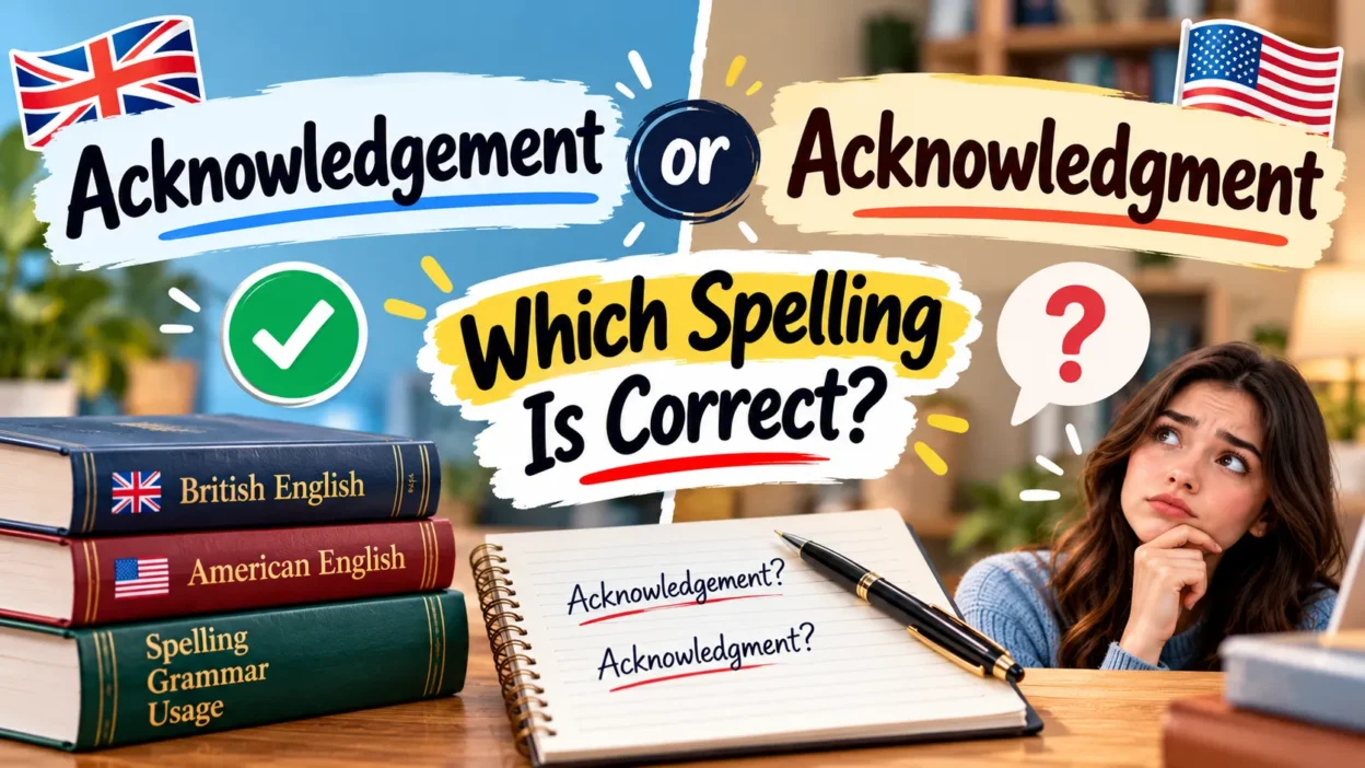 Acknowledgement or Acknowledgment: Which Spelling Is Correct?