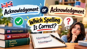 Acknowledgement or Acknowledgment: Which Spelling Is Correct?