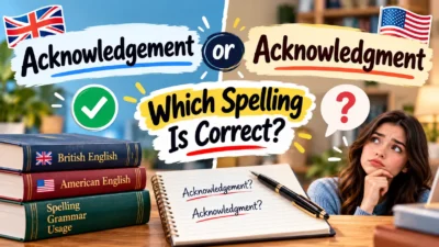 Acknowledgement or Acknowledgment: Which Spelling Is Correct?