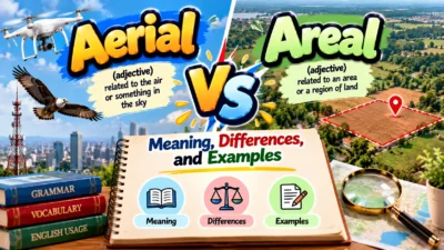 Aerial vs Areal: Meaning, Differences, and Examples ✍️