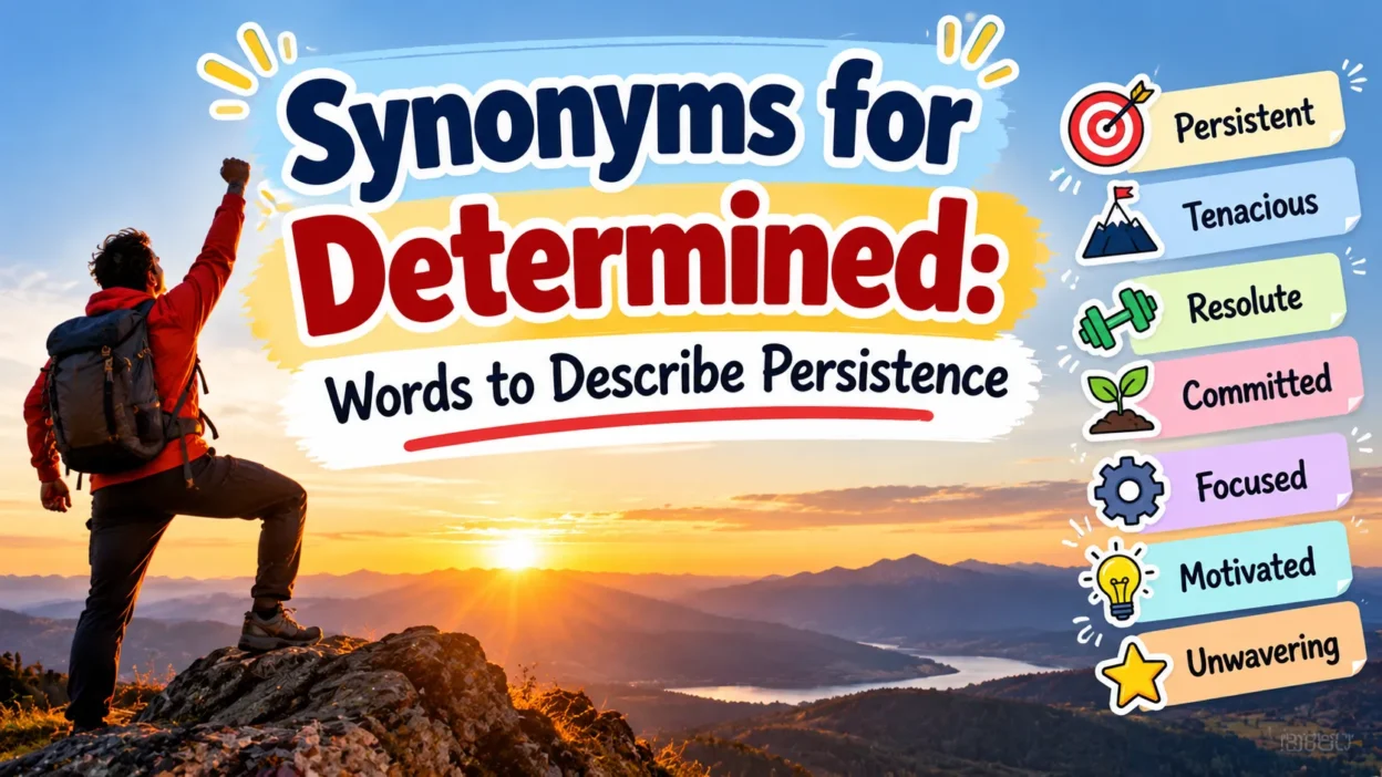 Synonyms for Determined: Words to Describe Persistence