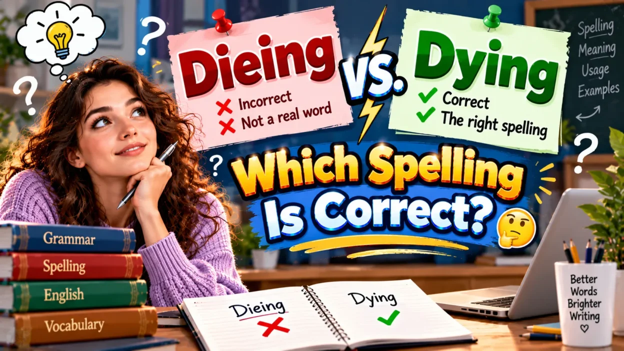 Dieing vs Dying: Which Spelling Is Correct? 🤔