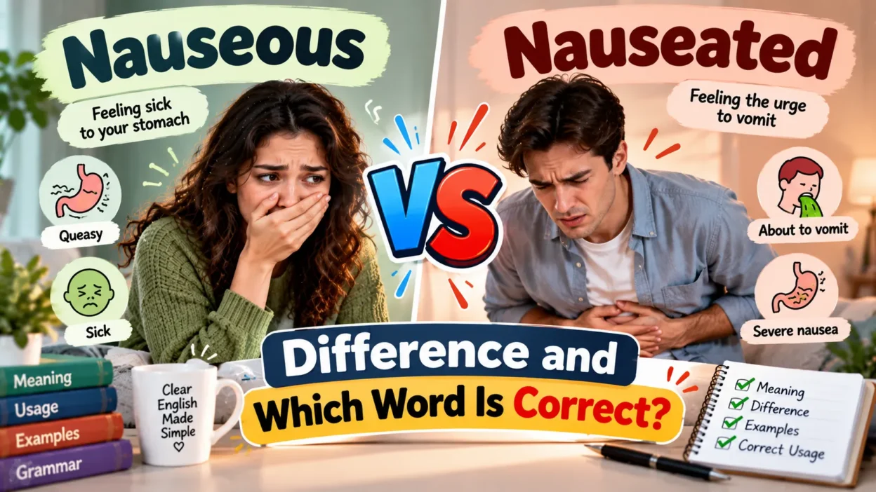 Nauseous vs Nauseated: Difference and Which Word Is Correct?