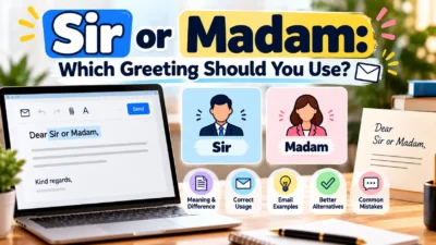 Sir or Madam Which Greeting Should You Use ✉️