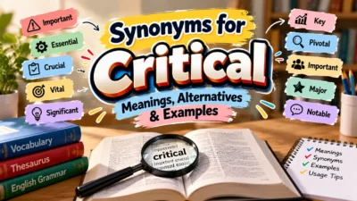 Synonyms for Critical: Meanings, Alternatives & Examples