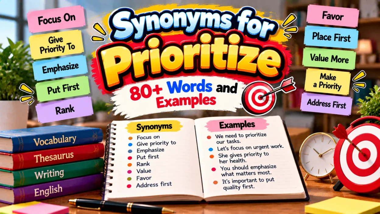 Synonyms for Prioritize: 80+ Words and Examples 🎯
